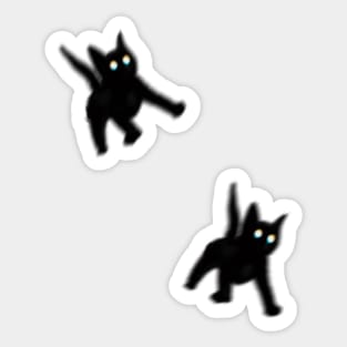 Black Cats Are Luck Sticker